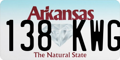 AR license plate 138KWG
