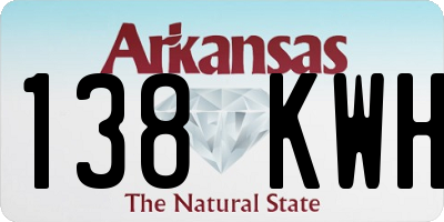 AR license plate 138KWH