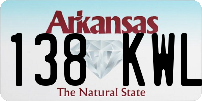 AR license plate 138KWL