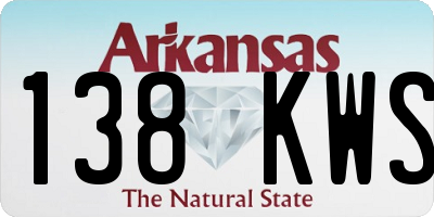 AR license plate 138KWS