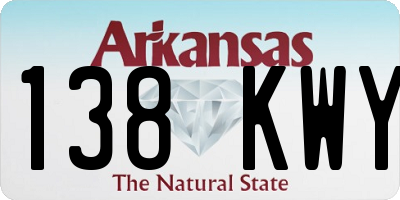 AR license plate 138KWY
