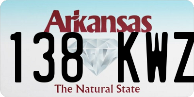 AR license plate 138KWZ