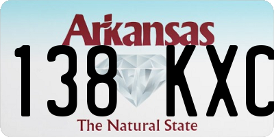 AR license plate 138KXC