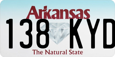 AR license plate 138KYD