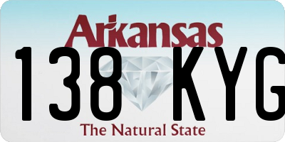 AR license plate 138KYG