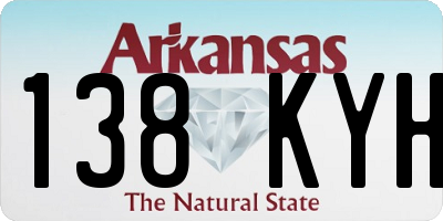 AR license plate 138KYH