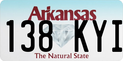 AR license plate 138KYI