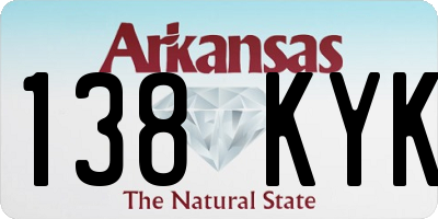 AR license plate 138KYK