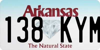 AR license plate 138KYM