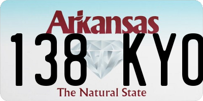 AR license plate 138KYO