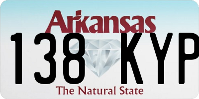 AR license plate 138KYP