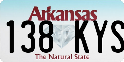 AR license plate 138KYS
