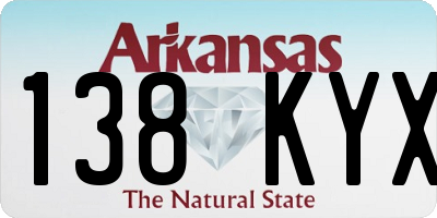 AR license plate 138KYX
