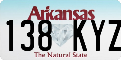 AR license plate 138KYZ