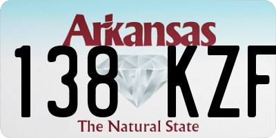 AR license plate 138KZF