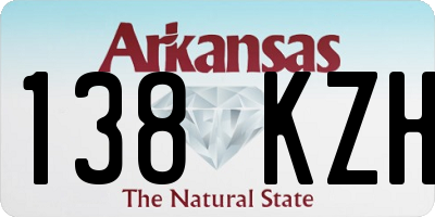 AR license plate 138KZH