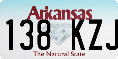 AR license plate 138KZJ