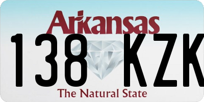 AR license plate 138KZK