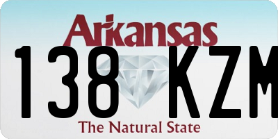 AR license plate 138KZM
