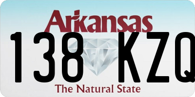 AR license plate 138KZQ
