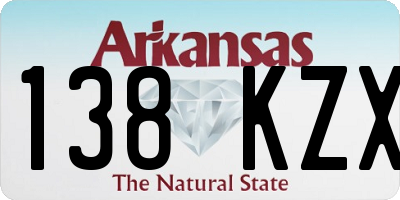 AR license plate 138KZX