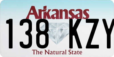 AR license plate 138KZY