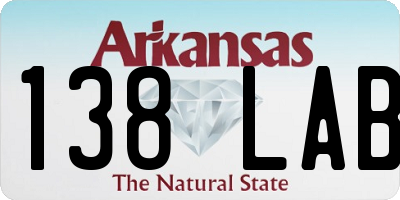AR license plate 138LAB