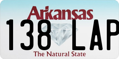 AR license plate 138LAP