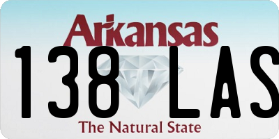 AR license plate 138LAS