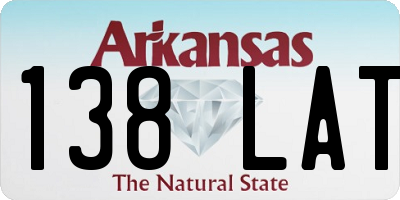 AR license plate 138LAT