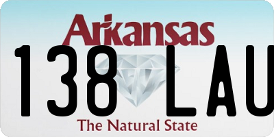 AR license plate 138LAU