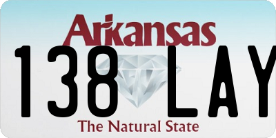AR license plate 138LAY