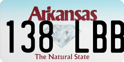 AR license plate 138LBB
