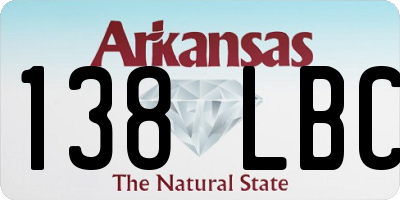 AR license plate 138LBC
