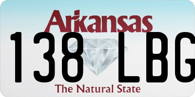 AR license plate 138LBG