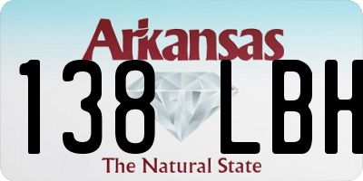 AR license plate 138LBH