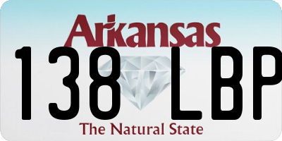 AR license plate 138LBP