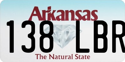 AR license plate 138LBR