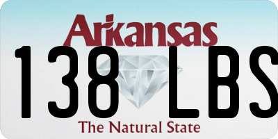 AR license plate 138LBS