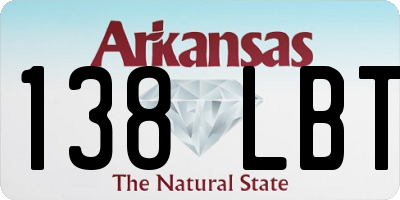 AR license plate 138LBT