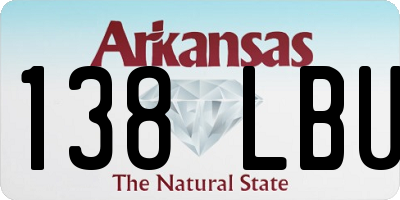 AR license plate 138LBU