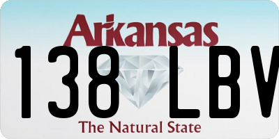 AR license plate 138LBV