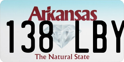 AR license plate 138LBY