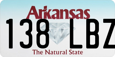 AR license plate 138LBZ