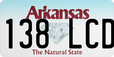 AR license plate 138LCD