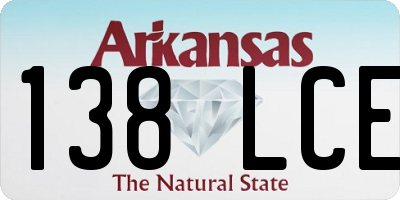 AR license plate 138LCE