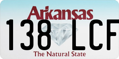 AR license plate 138LCF