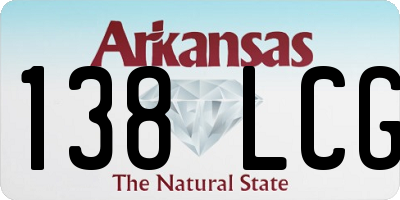 AR license plate 138LCG
