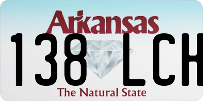 AR license plate 138LCH