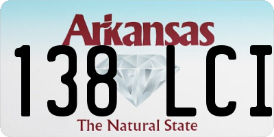 AR license plate 138LCI